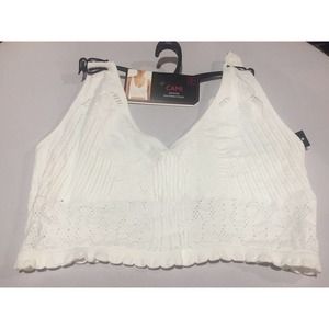 No Boundaries Cami White Bra Seamless Ajustable Straps Xxl Junior